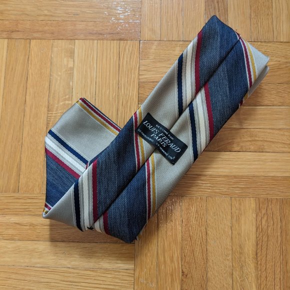 π₯ Amazing Vintage Louis Feraud Tie. Retro Multicolour Tie π₯ - Picture 5 of 9
